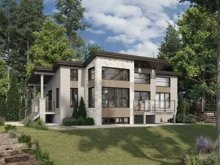 Panorama Profab Chalet moderne garage option