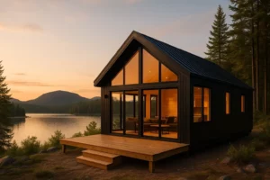 Prefabricated chalet for short-term rental